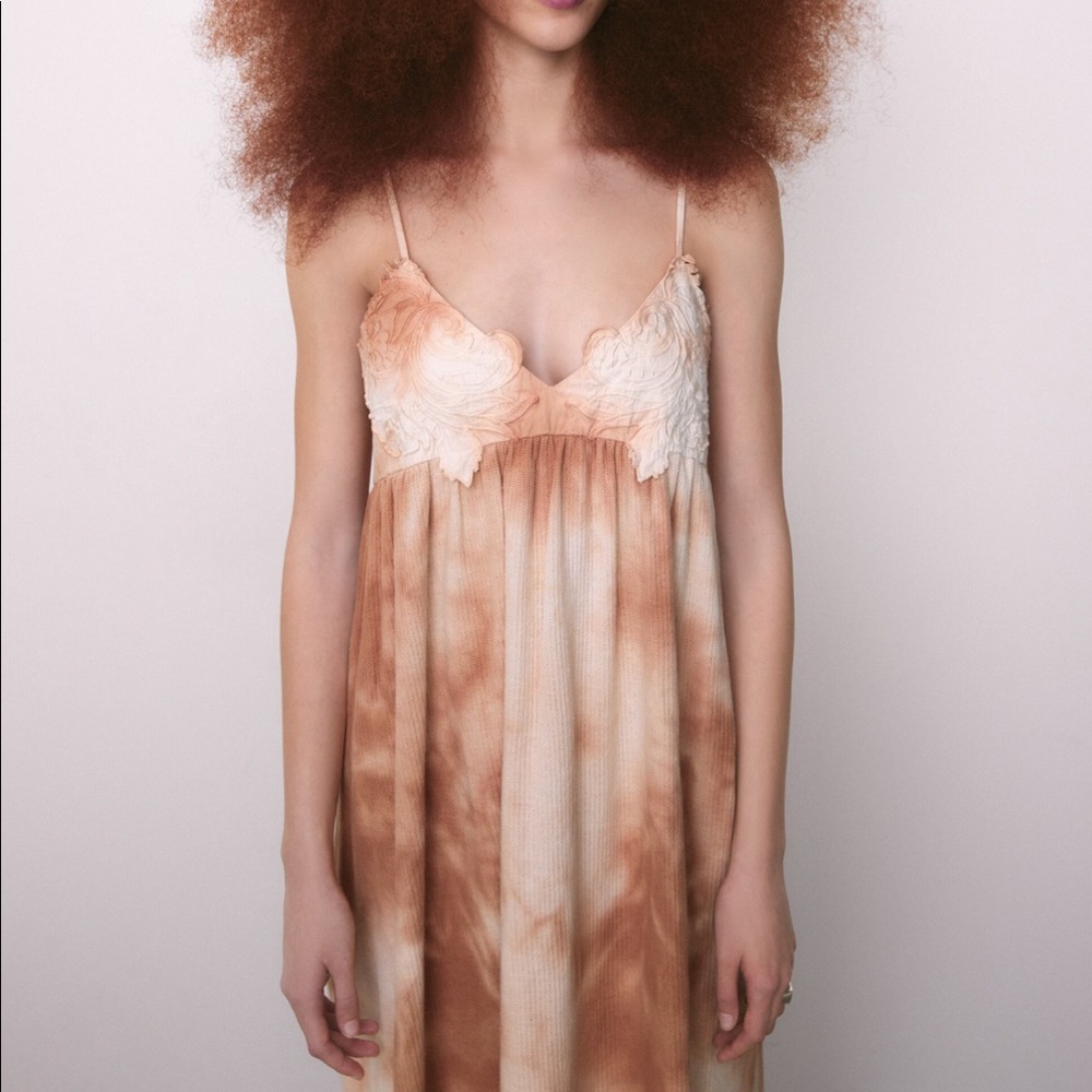 NWT ZARA TIE DYE MIDI DRESS